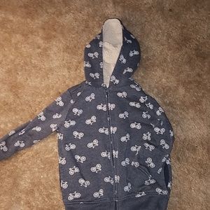 Bicycle zip up hoodie